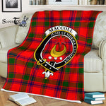 Plaid Blanket MacColl Clan Crest Badge Tartan Blanket Scottish Plaid Throw Blanket Tartan Plaid Fleece Blanket