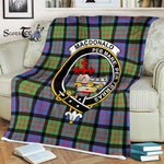 Plaid Blanket Macdonalds Of Donald Ancient Clan Crest Badge Tartan Blanket Scottish Plaid Throw Blanket - Scotstee Shop