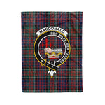 Plaid Blanket Macdonalds Of Donald Clan Crest Badge Tartan Blanket Scottish Plaid Throw Blanket Tartan Plaid Fleece Blanket