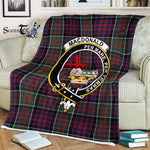 Plaid Blanket Macdonalds Of Donald Clan Crest Badge Tartan Blanket Scottish Plaid Throw Blanket Tartan Plaid Fleece Blanket