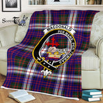 Plaid Blanket Macdonalds Of Donald Dress Modern Clan Crest Badge Tartan Blanket Scottish Plaid Throw Blanket - Scotstee Shop