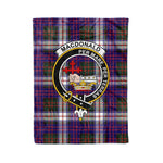 Plaid Blanket Macdonalds Of Donald Dress Modern Clan Crest Badge Tartan Blanket Scottish Plaid Throw Blanket - Scotstee Shop