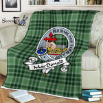Plaid Blanket Macdonalds Of Donald Lord Of The Isles Hunting Clan Badge Tartan Blanket Scottish Plaid Throw Blanket - Scotstee Shop