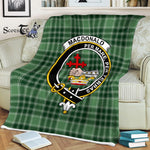 Plaid Blanket Macdonalds Of Donald Lord Of The Isles Hunting Clan Crest Badge Tartan Blanket Scottish Plaid Throw Blanket - Scotstee Shop