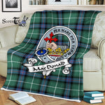 Plaid Blanket Macdonalds Of Donald The Isles Hunting Ancient Clan Badge Tartan Blanket Scottish Plaid Throw Blanket - Scotstee Shop
