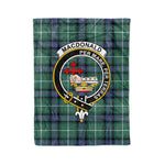 Plaid Blanket Macdonalds Of Donald The Isles Hunting Ancient Clan Crest Badge Tartan Blanket Scottish Plaid Throw Blanket - Scotstee Shop