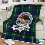 Plaid Blanket Macdonalds Of Donald The Isles Hunting Modern Clan Badge Tartan Blanket Scottish Plaid Throw Blanket - Scotstee Shop