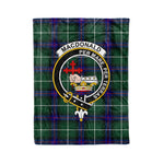 Plaid Blanket Macdonalds Of Donald The Isles Hunting Modern Clan Crest Badge Tartan Blanket Scottish Plaid Throw Blanket - Scotstee Shop