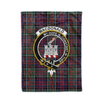 Plaid Blanket Macdonalds Of Ranald Clan Crest Badge Tartan Blanket Scottish Plaid Throw Blanket Tartan Plaid Fleece Blanket