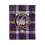 Plaid Blanket Macdonalds Of Ranald Dress Modern Clan Crest Badge Tartan Blanket Scottish Plaid Throw Blanket - Scotstee Shop