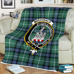 Plaid Blanket Macdonalds Of Ranald The Isles Hunting Ancient Clan Crest Badge Tartan Blanket Scottish Plaid Throw Blanket - Scotstee Shop