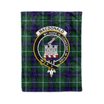 Plaid Blanket Macdonalds Of Ranald The Isles Hunting Modern Clan Crest Badge Tartan Blanket Scottish Plaid Throw Blanket - Scotstee Shop
