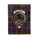Plaid Blanket MacDonell Of Glengarry Modern Clan Crest Badge Tartan Blanket Scottish Plaid Throw Blanket - Scotstee Shop