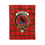 Plaid Blanket MacDonell Of Keppoch Modern Clan Crest Badge Tartan Blanket Scottish Plaid Throw Blanket - Scotstee Shop