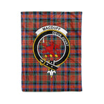 Plaid Blanket MacDuff Ancient Clan Crest Badge Tartan Blanket Scottish Plaid Throw Blanket Tartan Plaid Fleece Blanket