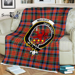 Plaid Blanket MacDuff Ancient Clan Crest Badge Tartan Blanket Scottish Plaid Throw Blanket Tartan Plaid Fleece Blanket