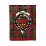 Plaid Blanket MacDuff Clan Crest Badge Tartan Blanket Scottish Plaid Throw Blanket Tartan Plaid Fleece Blanket