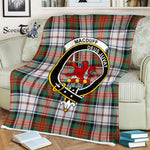 Plaid Blanket MacDuff Dress Ancient Clan Crest Badge Tartan Blanket Scottish Plaid Throw Blanket Tartan Plaid Fleece Blanket