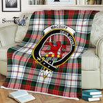 Plaid Blanket MacDuff Dress Modern Clan Crest Badge Tartan Blanket Scottish Plaid Throw Blanket Tartan Plaid Fleece Blanket