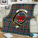 Plaid Blanket MacDuff Hunting Ancient Clan Crest Badge Tartan Blanket Scottish Plaid Throw Blanket - Scotstee Shop