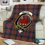 Plaid Blanket MacDuff Hunting Modern Clan Crest Badge Tartan Blanket Scottish Plaid Throw Blanket Tartan Plaid Fleece Blanket