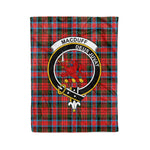 Plaid Blanket MacDuff Modern Clan Crest Badge Tartan Blanket Scottish Plaid Throw Blanket Tartan Plaid Fleece Blanket