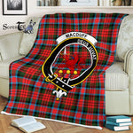 Plaid Blanket MacDuff Modern Clan Crest Badge Tartan Blanket Scottish Plaid Throw Blanket Tartan Plaid Fleece Blanket