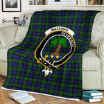 Plaid Blanket MacEwen Hunting Clan Crest Badge Tartan Blanket Scottish Plaid Throw Blanket Tartan Plaid Fleece Blanket
