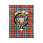 Plaid Blanket MacFarlane Ancient Clan Crest Badge Tartan Blanket Scottish Plaid Throw Blanket Tartan Plaid Fleece Blanket