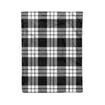 Plaid Blanket MacFarlane Black & White Tartan Blanket Scottish Plaid Throw Blanket Tartan Plaid Fleece Blanket