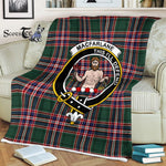 Plaid Blanket MacFarlane Hunting Modern Clan Crest Badge Tartan Blanket Scottish Plaid Throw Blanket - Scotstee Shop