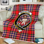 Plaid Blanket MacFarlane Modern Clan Crest Badge Tartan Blanket Scottish Plaid Throw Blanket Tartan Plaid Fleece Blanket