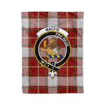 Plaid Blanket MacFie Clan Crest Badge Tartan Blanket Scottish Plaid Throw Blanket Tartan Plaid Fleece Blanket