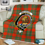 Plaid Blanket MacGregor Ancient Clan Crest Badge Tartan Blanket Scottish Plaid Throw Blanket Tartan Plaid Fleece Blanket