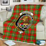 Plaid Blanket MacGregor Clan Crest Badge Tartan Blanket Scottish Plaid Throw Blanket Tartan Plaid Fleece Blanket