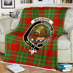 Plaid Blanket MacGregor Modern Clan Crest Badge Tartan Blanket Scottish Plaid Throw Blanket Tartan Plaid Fleece Blanket