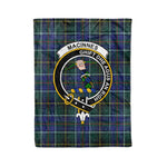 Plaid Blanket MacInnes Modern Clan Crest Badge Tartan Blanket Scottish Plaid Throw Blanket Tartan Plaid Fleece Blanket