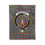Plaid Blanket MacIntyre Ancient Clan Crest Badge Tartan Blanket Scottish Plaid Throw Blanket Tartan Plaid Fleece Blanket