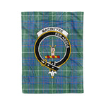 Plaid Blanket MacIntyre Hunting Ancient Clan Crest Badge Tartan Blanket Scottish Plaid Throw Blanket - Scotstee Shop