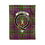 Plaid Blanket MacIntyre Of Glenorchy Clan Crest Badge Tartan Blanket Scottish Plaid Throw Blanket Tartan Plaid Fleece Blanket