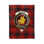 Plaid Blanket MacIver Clan Crest Badge Tartan Blanket Scottish Plaid Throw Blanket Tartan Plaid Fleece Blanket