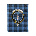 Plaid Blanket MacKay Clan Crest Badge Tartan Blanket Scottish Plaid Throw Blanket Tartan Plaid Fleece Blanket