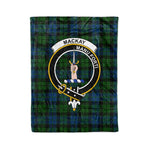 Plaid Blanket MacKay Modern Clan Crest Badge Tartan Blanket Scottish Plaid Throw Blanket Tartan Plaid Fleece Blanket