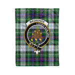 Plaid Blanket MacKenzie Dress Modern Clan Crest Badge Tartan Blanket Scottish Plaid Throw Blanket Tartan Plaid Fleece Blanket
