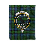 Plaid Blanket MacKie Clan Crest Badge Tartan Blanket Scottish Plaid Throw Blanket Tartan Plaid Fleece Blanket