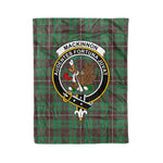 Plaid Blanket MacKinnon Hunting Ancient Clan Crest Badge Tartan Blanket Scottish Plaid Throw Blanket - Scotstee Shop