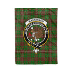 Plaid Blanket MacKinnon Hunting Modern Clan Crest Badge Tartan Blanket Scottish Plaid Throw Blanket - Scotstee Shop