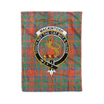 Plaid Blanket MacKintosh Ancient Clan Crest Badge Tartan Blanket Scottish Plaid Throw Blanket Tartan Plaid Fleece Blanket