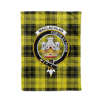 Plaid Blanket MacLachlan Clan Crest Badge Tartan Blanket Scottish Plaid Throw Blanket Tartan Plaid Fleece Blanket