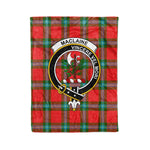 Plaid Blanket MacLaine Of Loch Buie Clan Crest Badge Tartan Blanket Scottish Plaid Throw Blanket Tartan Plaid Fleece Blanket